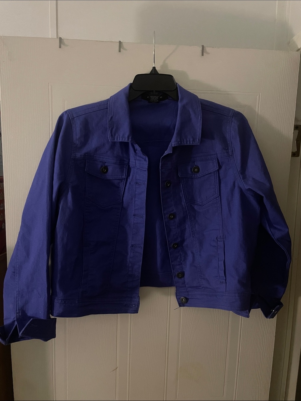 Ashley Stewart Vibrant Purple Denim Jacket